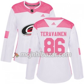 Dresovi Carolina Hurricanes Teuvo Teravainen 86 Adidas 2017-2018 Bijela Narančasta Fashion Authentic - Ženska